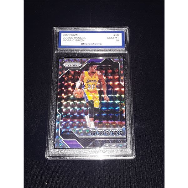 JULIUS RANDEL, 2017 Prizm, Mosaic Prizm, GEM MT 10