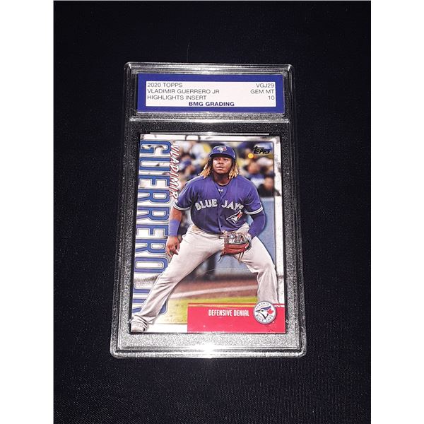 VLADIMIR GUERRERO JR, 2020 Topps, Highlights Insert, GEM MT 10