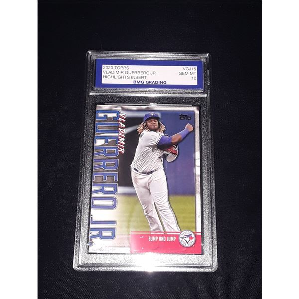 VLADIMIR GUERRERO JR, 2020 Topps, Highlights Insert, GEM MT 10
