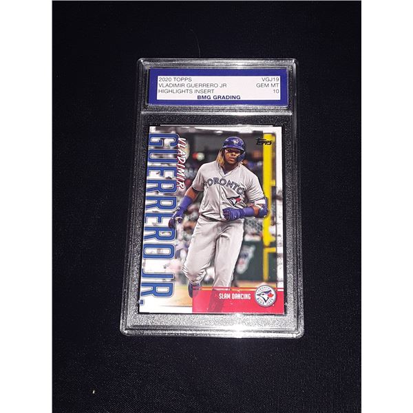 VLADIMIR GUERRERO JR, 2020 Topps, Highlights Insert, GEM MT 10