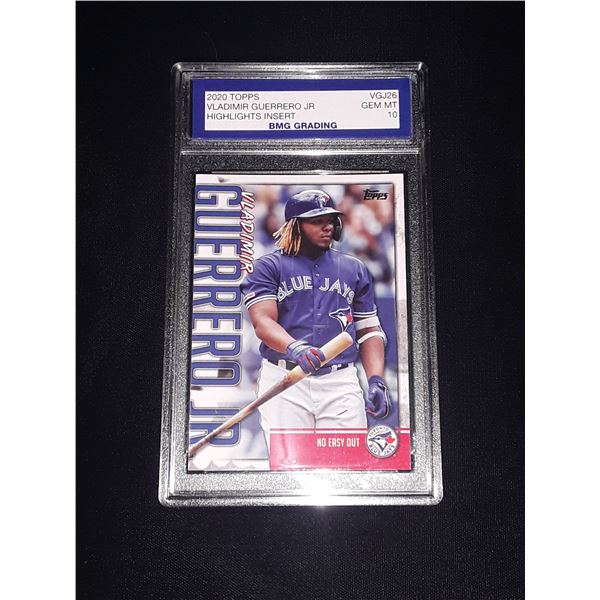 VLADIMIR GUERRERO JR, 2020 Topps, Highlights Insert, GEM MT 10