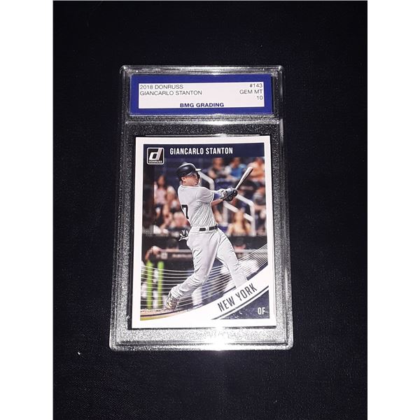 GIANCARLO STANTON, 2018 Donruss, GEM TM 10