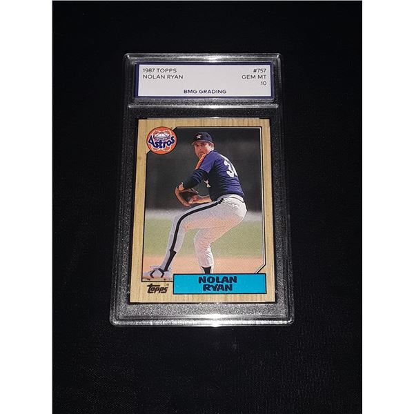 NOLAN RYAN, 1987 Topps, GEM MT 10