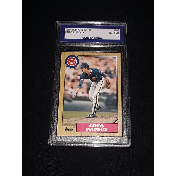 GREG MADDUX, 1987 Topps Traded, GEM MT 10