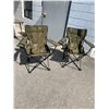 Image 1 : Two folding chairs with bags