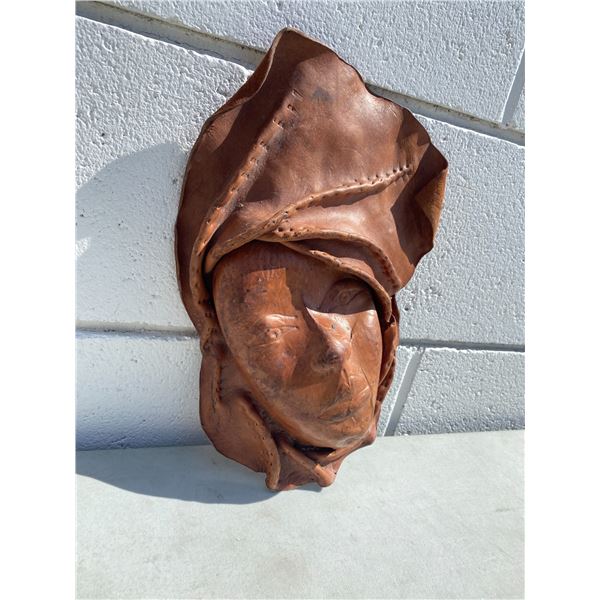 Mid century sculpted leather