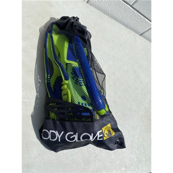 Body glove snorkel, goggles and clippers