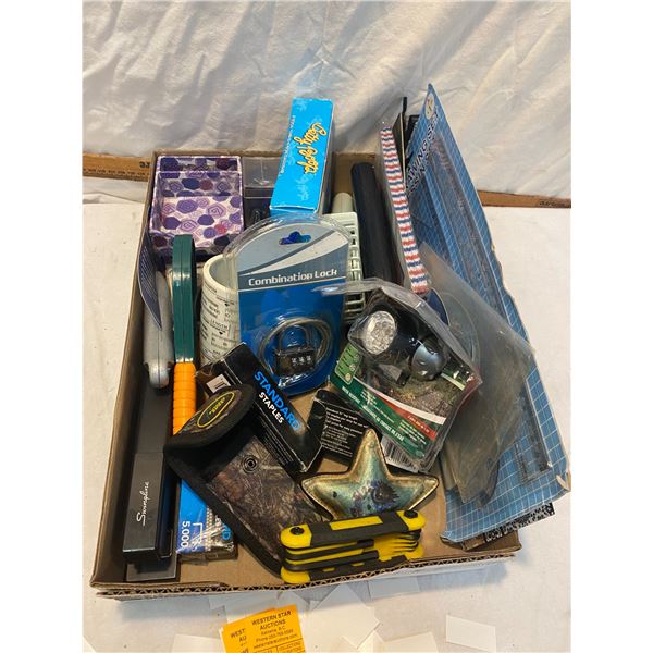 Head lamp, combination lock and other items