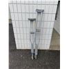Image 1 : Two pair adjustable crutches
