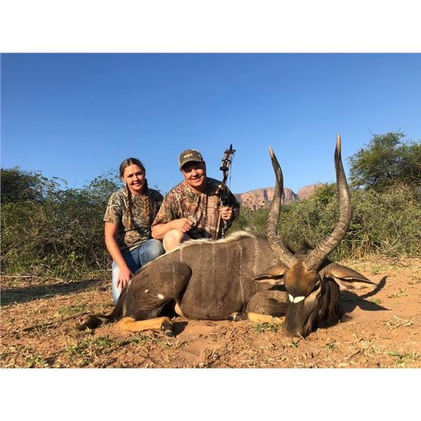 9 Day Nyala and Sable Bull Safari for 2 Hunters with Monkane Safaris includes 1 Nyala Bull and 1 Sab