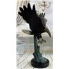 Image 3 : Swooping American Bald Eagle Bronze Metal Sculpture 30”x28”