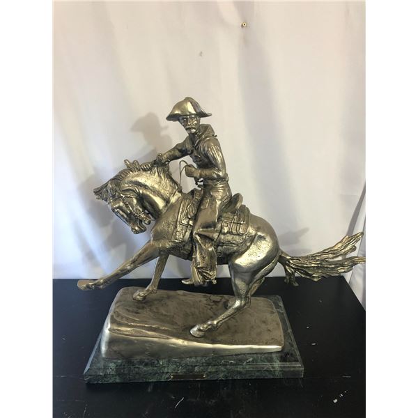 “Cowboy” Bronze Statue by Fredric Remington