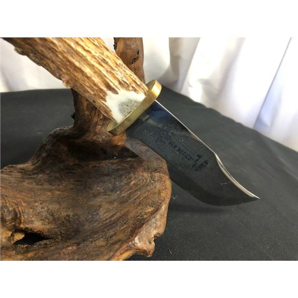 Custom Hand-Crafted Fixed Blade Knife with DSCNM Logo Etched on the Blade