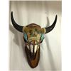 Image 1 : Hand Painted Bison Skull Mount (All Proceeds will go to support NM Heroes/Veterans)