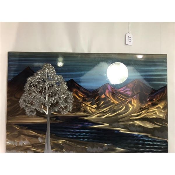 24” x 36” Outdoor Scene – Grinder Metal Art by Reflections in Metal