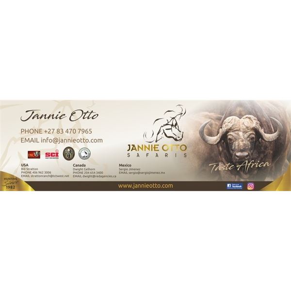 7 Day South African Spiral Horn Hunt for Two Hunters with Jannie Otto Hunting Safaris for 3 Animals 