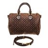 Image 1 : Louis Vuitton Brown Monogram Canvas Mini Lin Bandouliere Speedy 30cm Satchel Bag