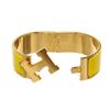 Image 5 : Hermes Yellow Wide Clic Clac Bracelet