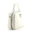 Image 3 : Prada Neutral Quilted Leather Diagramme Zip Around Medium Top Handle Bag