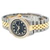 Image 7 : Rolex Mens 2 Tone Black 2.75 ctw Princess Cut Diamond Datejust 36MM Wristwatch