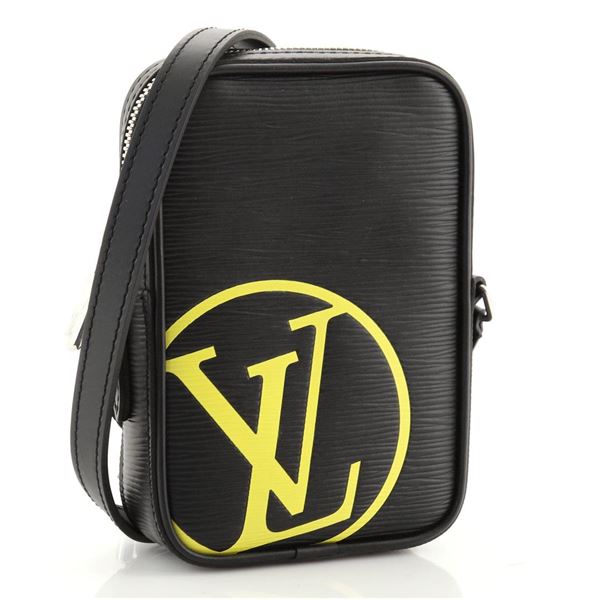 Louis Vuitton Black Epi Leather Initials Danube PM Crossbody Bag