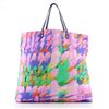 Image 3 : Chanel CC Tote Printed Nylon Large Blue, Multicolor, Purple