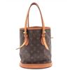 Image 1 : Louis Vuitton Monogram Canvas Leather Petit Bucket PM Bag