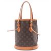 Image 2 : Louis Vuitton Monogram Canvas Leather Petit Bucket PM Bag
