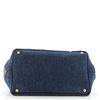 Image 4 : Prada Blue Denim Canapa Convertible Medium Tote Bag