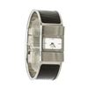 Image 1 : Hermes Stainless Steel Black Lizard Loquet Bracelet Watch