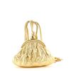 Image 3 : Chanel Vintage Tassel Frame Waist Bag Quilted Leather Small Gold, Metallic