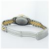 Image 8 : Rolex Mens 2 Tone White Diamond & Sapphire 36 Datejust Wristwatch