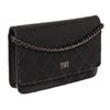 Image 2 : Chanel WOC Black Lambskin Leather Reissue Chain Wallet