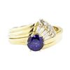 Image 2 : 1.54 ctw Sapphire and Diamond Ring - 14KT Yellow Gold