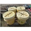 Image 2 : 4- Yellow Barrels c/w Lids