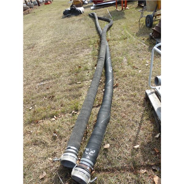 2- Black Hoses, Approx. 5"