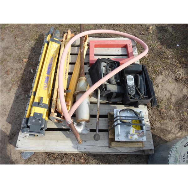 2- Tripods, 3 Phones, Pump and Transformer