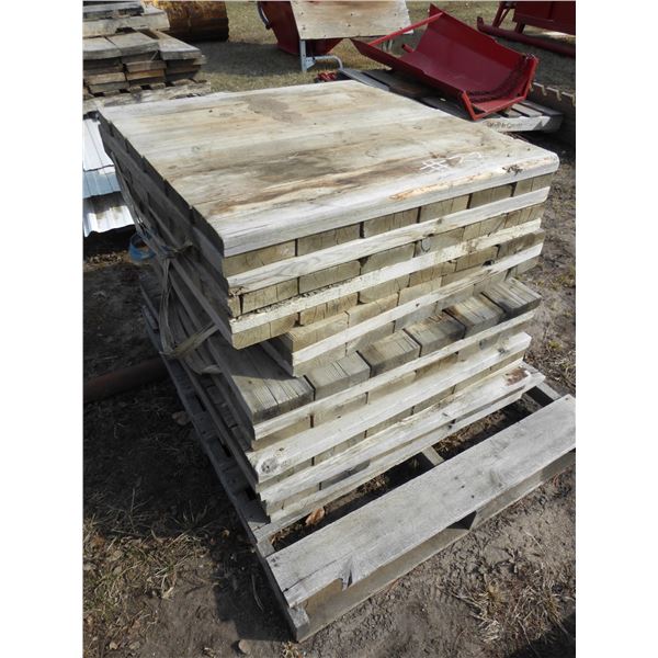 6- Wood Platforms 33" x 33"