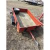 Image 1 : 4" x 6" Single Axle Trailer c/w 3 Spares SN.000729 (Sold for Farm Use Only)