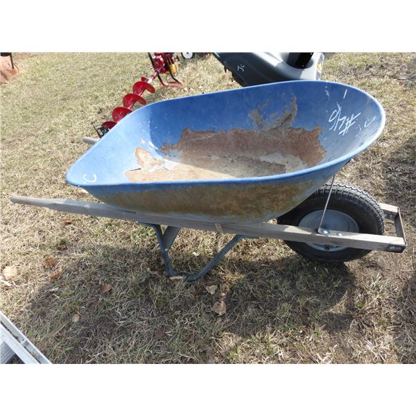 Blue Wheel Barrow