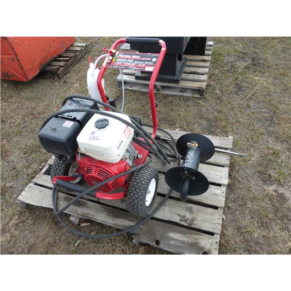 Excell 3500 PSI Pressure Washer c/w Hose Gun and Reel