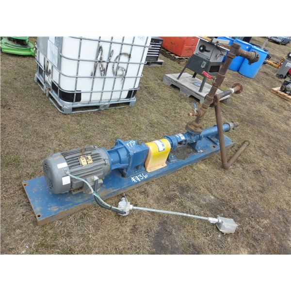 10 HP, 3ph, Motor c/w Pump