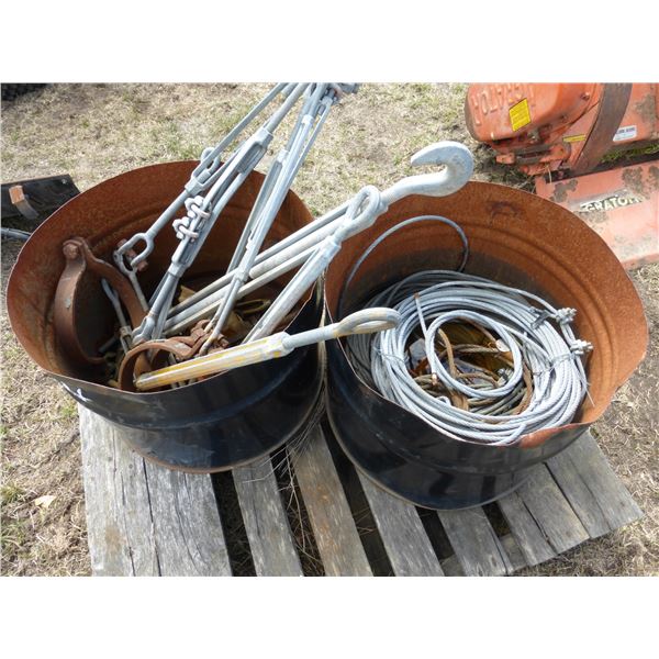 2- Barrels of Cable and Tensioners