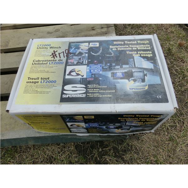 As New 2000 lb Winch