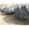 Image 4 : 2- 24.5 x 32 Tires c/w Lugs, J.D.