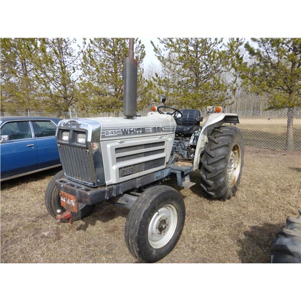 White 2- 45 Diesel Tractor, 3pt, Showing 1869 Hrs, Drives, Rear Tire Leaking, Single Hyd's (One Owne