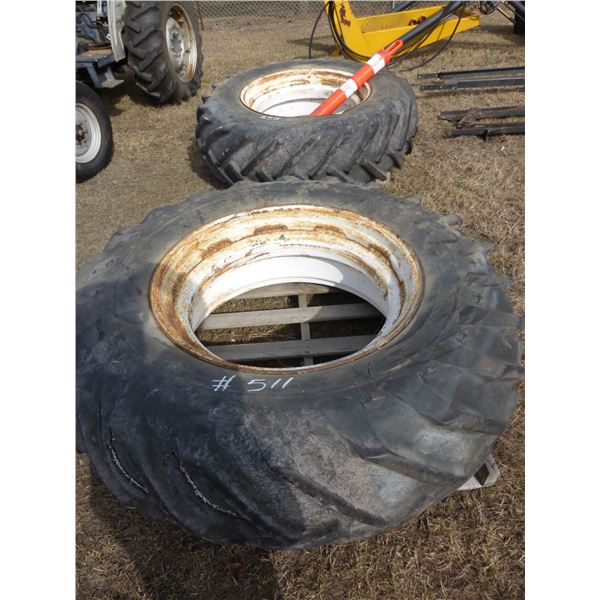 2- 15-34 Tires c/w Rims
