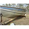Image 2 : Misty River 14' Boat, Honda 15HP, c/w EZ Loader Trailer (No Serial #), Tarp, Fish Finder (Hummingbir