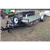Image 1 : 2014, Double A Trailer, Approx. 22' Tilt Deck Ball Hitch c/w Winch (No Winch Control) and Spare