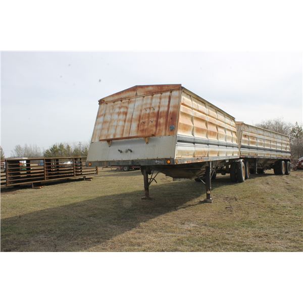 1989 Super B Grain Trailers, Univision SN.UNGG33LIKB001644, SN.UNGG25LOKB001643 (Farm Use Only)
